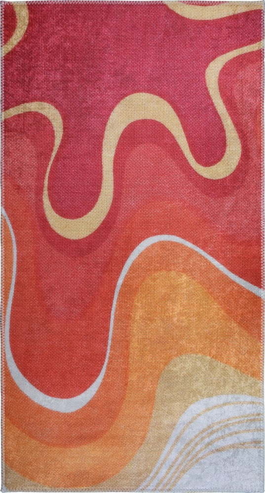 Červený/oranžový pratelný koberec 80x150 cm Colors of Joy – Vitaus Vitaus