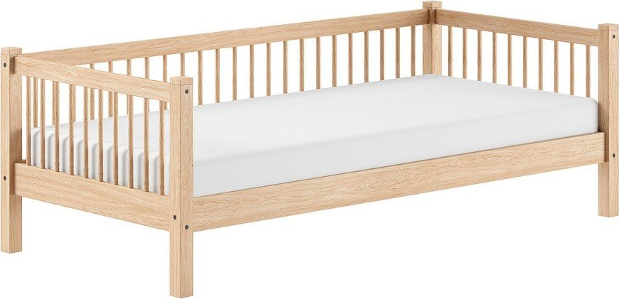 Dětská postel z bukového dřeva s roštem 90x200 cm v přírodní barvě Forrest – Vipack Vipack