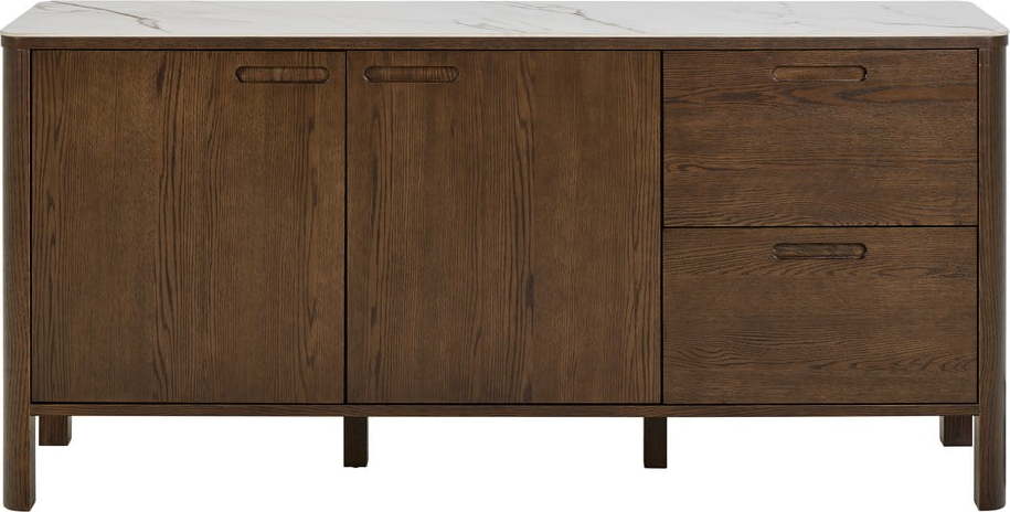 Hnědá komoda v dekoru dubu 160x75x40 cm Southampton – Actona Actona