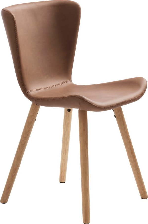 Hnědé kovové jídelní židle v sadě 2 ks Teslin – Unique Furniture Unique Furniture