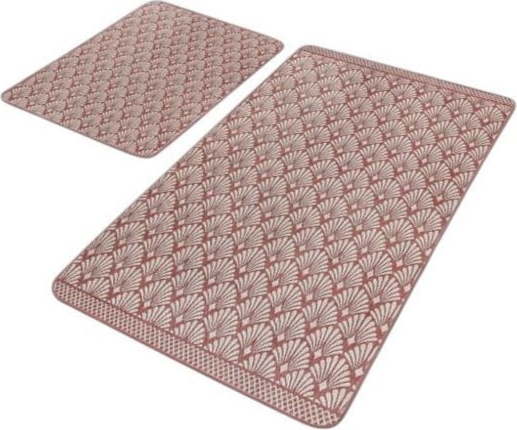 Hnědé sametové koupelnové předložky v sadě 2 ks 60x100 cm – Mila Home Mila Home