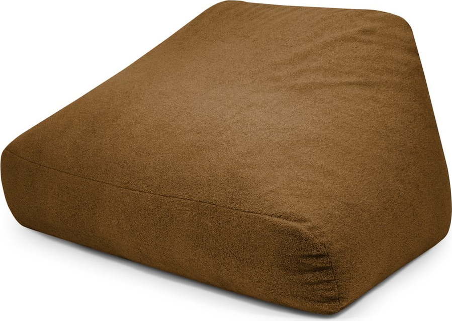 Hnědý sedací vak z textilie bouclé Sofa Snug – SLOWDOWN SLOWDOWN