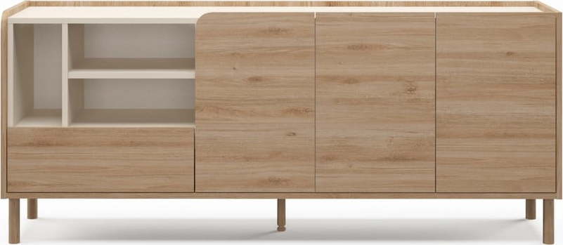 Komoda v dekoru dubu v přírodní barvě 180x75