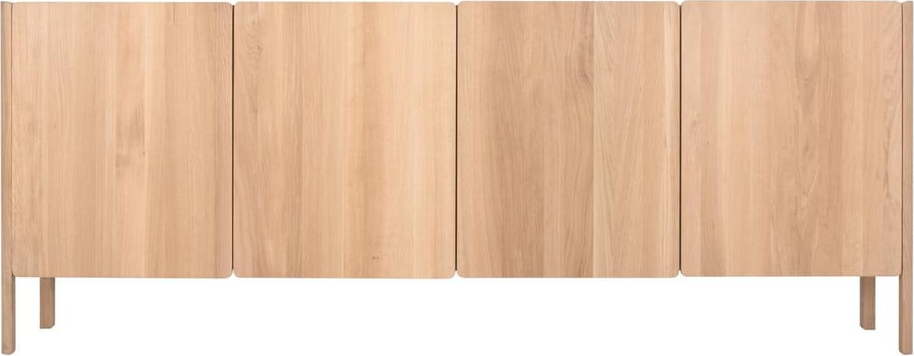 Komoda z dubového dřeva v přírodní barvě 220x85x42 cm Dvor – Gazzda Gazzda