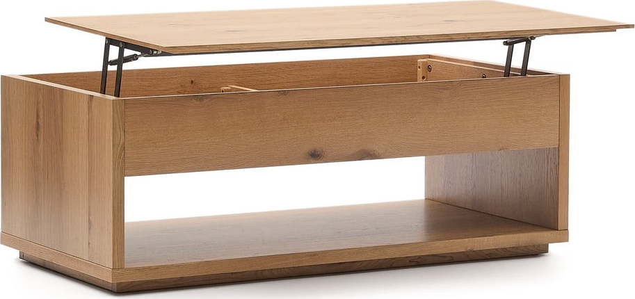 Konferenční stolek v dekoru dubu v přírodní barvě 60x120 cm Alguema – Kave Home Kave Home