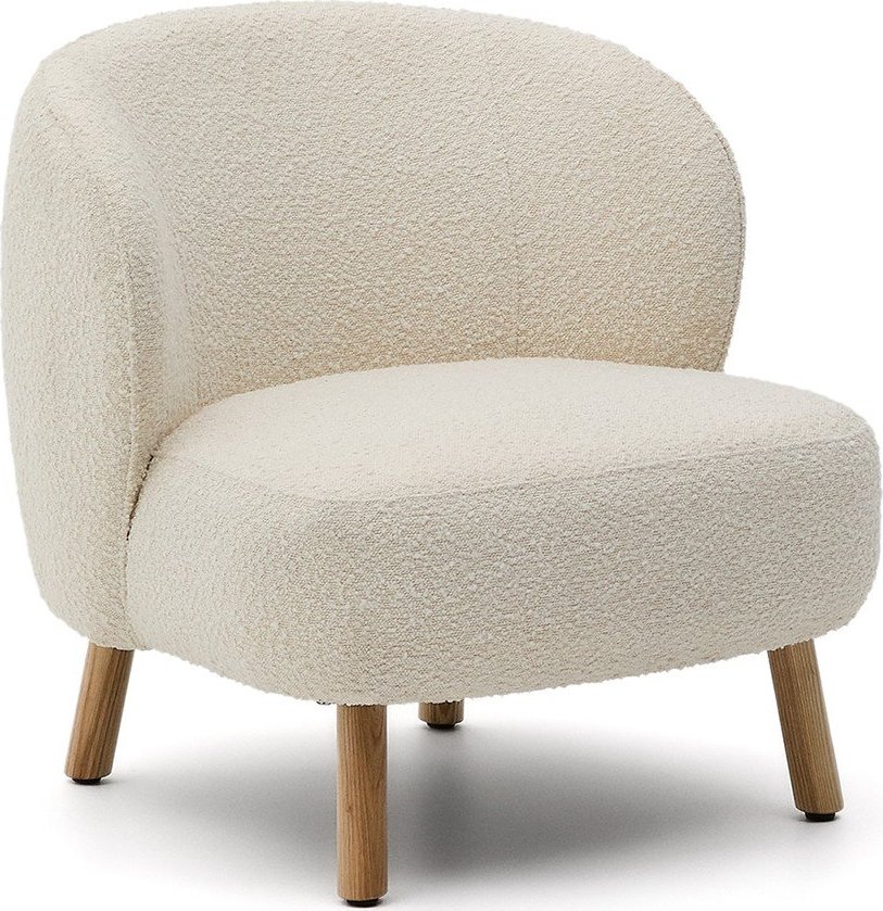 Krémové křeslo z textilie bouclé Ulit – Kave Home Kave Home