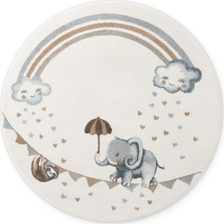 Krémový dětský koberec ø160 cm Walk like an Elephant Rainbow – Villeroy&Boch Villeroy & boch
