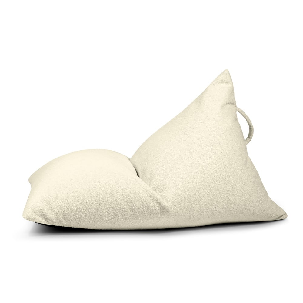 Krémový dětský sedací vak z textilie bouclé Razzy – SLOWDOWN SLOWDOWN