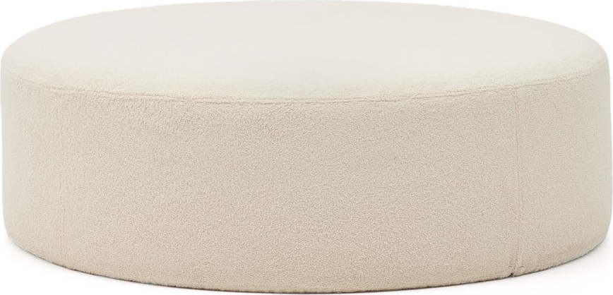 Krémový taburet z textilie bouclé Kaeli – Kave Home Kave Home