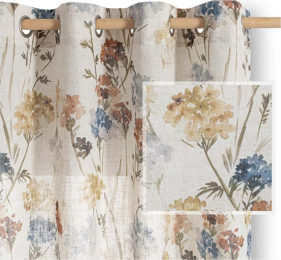 Krémový závěs 135x250 cm Flosi – Restilo Restilo