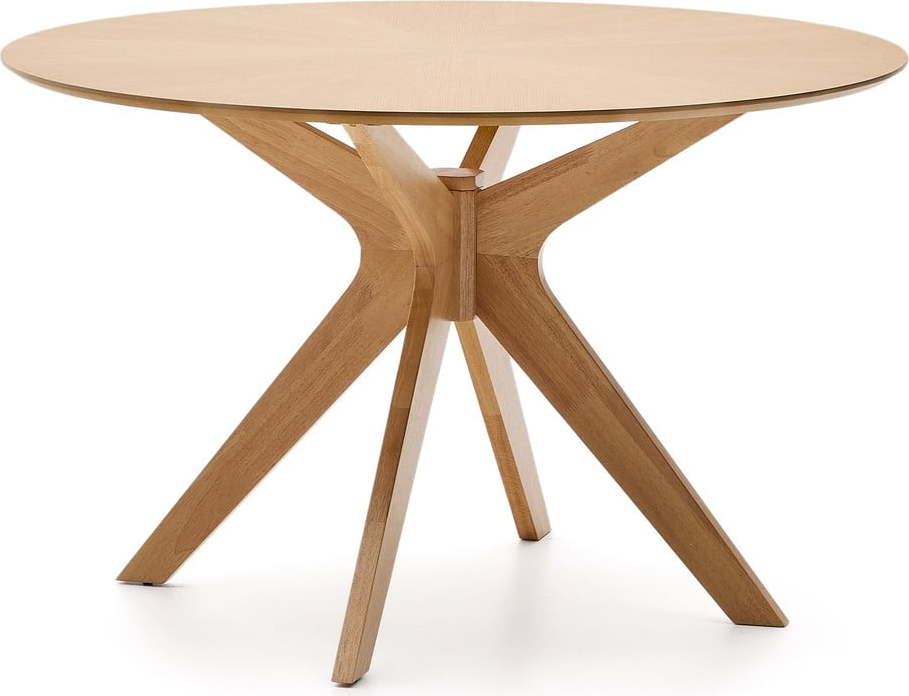 Kulatý jídelní stůl s deskou v dubovém dekoru ø 120 cm Naanim – Kave Home Kave Home