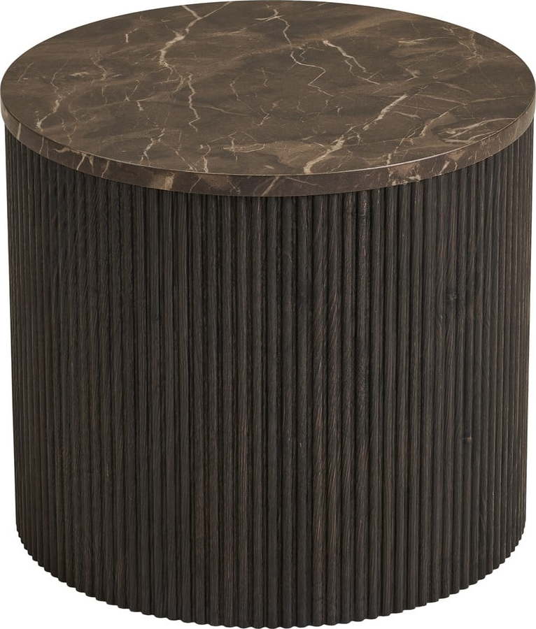 Kulatý odkládací stolek s deskou v dekoru mramoru ø 45 cm Rota – House Nordic House Nordic