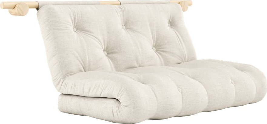 Lněná rozkládací pohovka v přírodní barvě 135 cm Hooked – Karup Design Karup Design