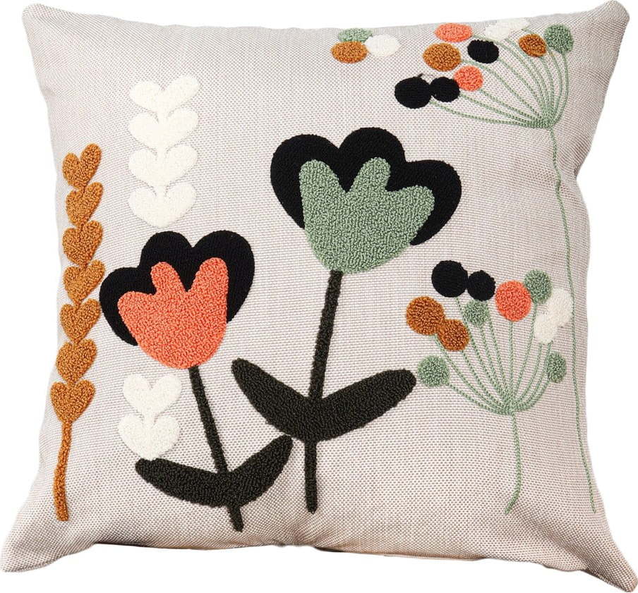 Lněný dekorační polštář 43x43 cm Lale – Mioli Decor Mioli Decor