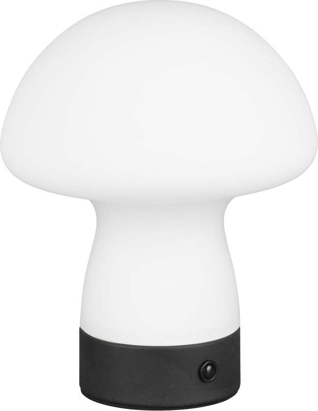 Matně bílá LED stolní lampa se skleněným stínidlem (výška 18 cm) Dooley – Trio TRIO