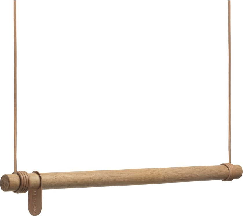 Nástěnný věšák z dubového dřeva v přírodní barvě 80 cm Swing M – LIND DNA Lind DNA