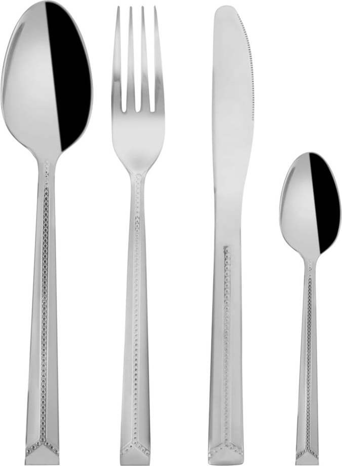 Nerezový příbor 24 ks ve stříbrné barvě Bright – Orion Orion