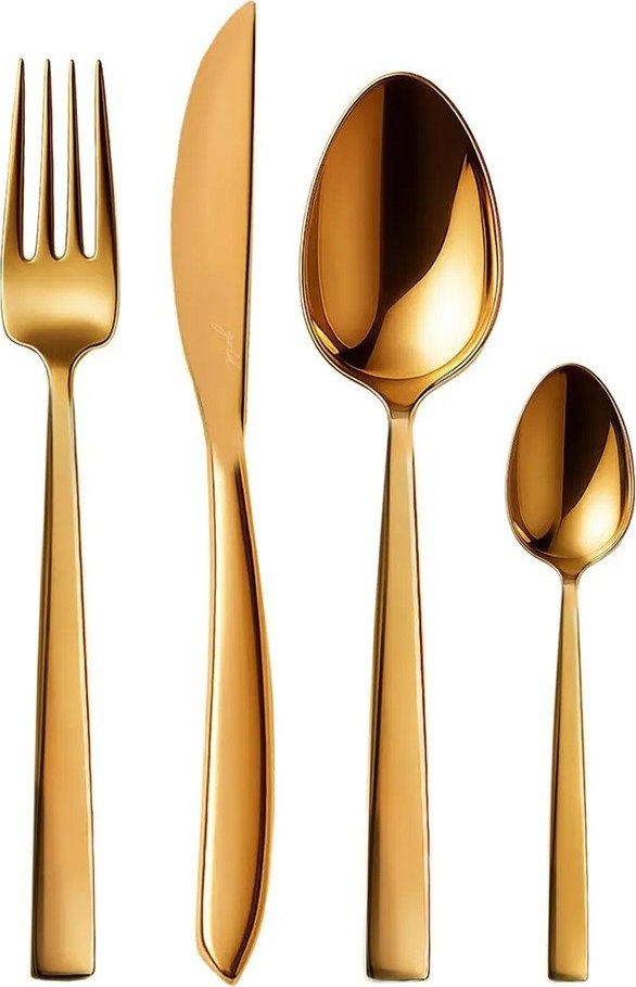 Nerezový příbor 24 ks ve zlaté barvě Gold – Orion Orion