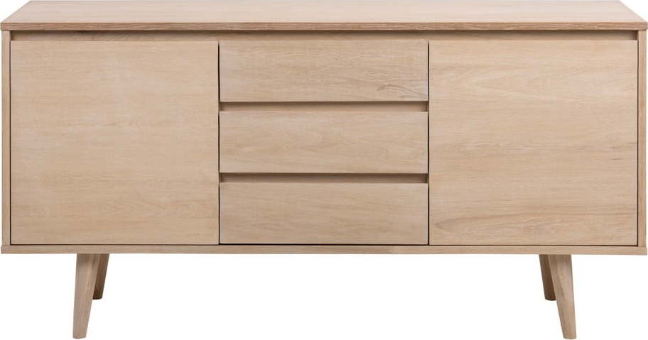 Nízká komoda v dekoru dubu v přírodní barvě 150x75 cm Nagano – Actona Actona
