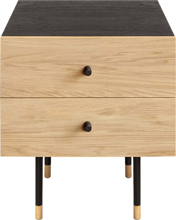 Noční stolek v dekoru dubu v přírodní barvě Jugend – Woodman Woodman