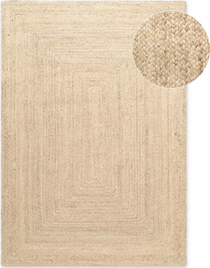 Oboustranný/ručně tkaný jutový koberec ve světle přírodní barvě 80x150 cm Sharmila Natural White – Hanse Home Hanse Home
