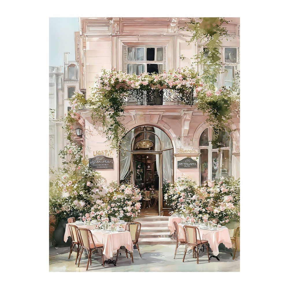 Obraz 60x80 cm Café de Fleurs – Styler Styler