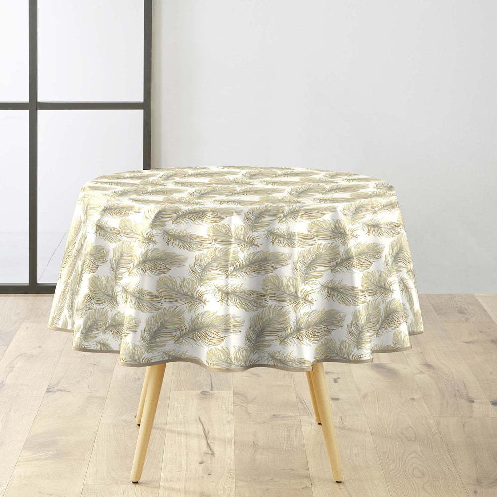 Omyvatelný ubrus ø 160 cm Plumina – douceur d'intérieur Douceur d intérieur