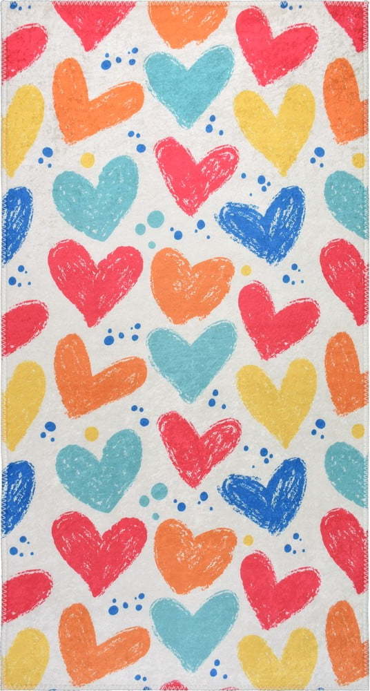 Pratelný dětský koberec 120x180 cm Hearts of Love – Vitaus Vitaus