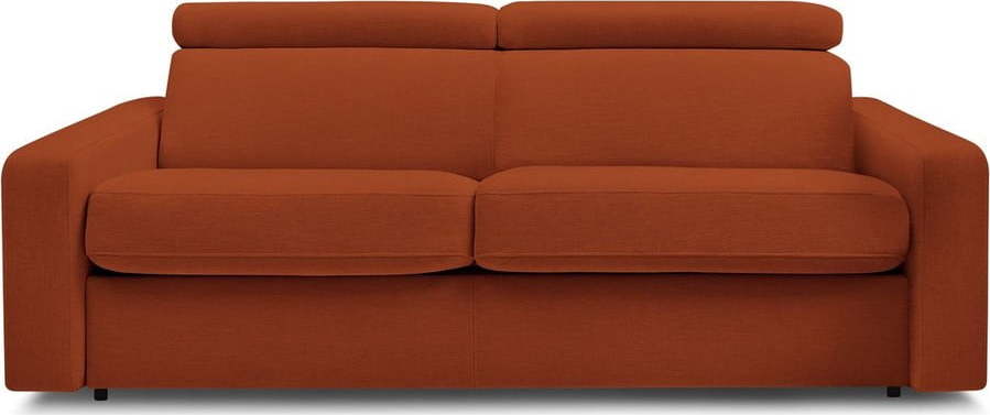 Rozkládací pohovka v cihlové barvě 195 cm Monaco – Bobochic Paris Bobochic Paris