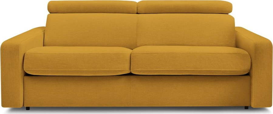 Rozkládací pohovka v hořčicové barvě 195 cm Monaco – Bobochic Paris Bobochic Paris