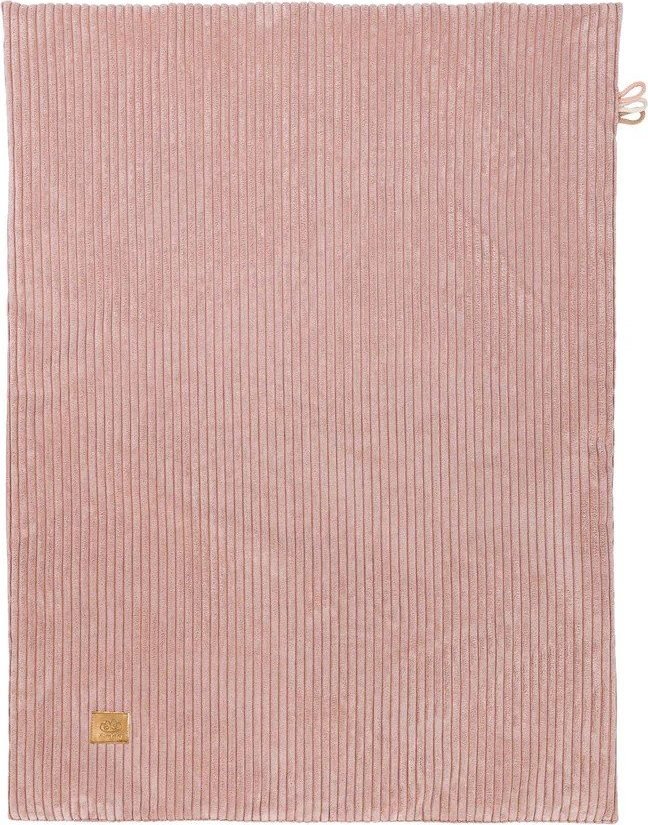 Růžová manšestrová dětská deka 100x77 cm – Meowbaby MeowBaby