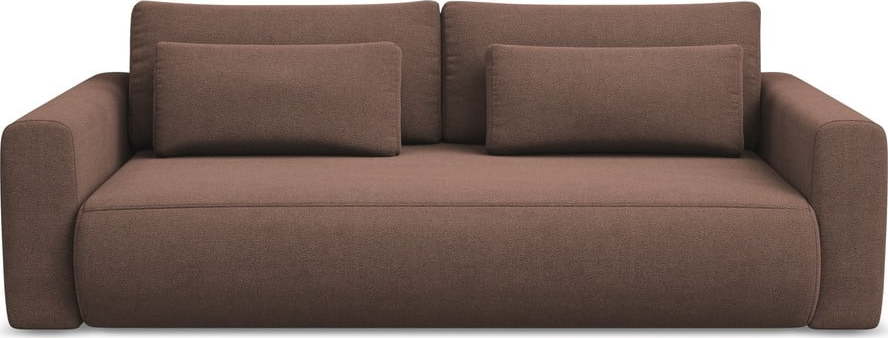 Růžová rozkládací/s úložným prostorem pohovka 238 cm Kapua – Makamii Makamii