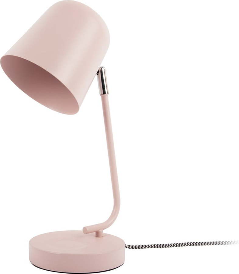 Růžová stolní lampa (výška 38
