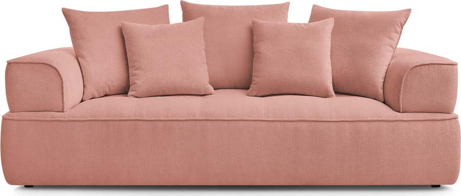 Růžová žinylková pohovka 237 cm Whesley – Bobochic Paris Bobochic Paris