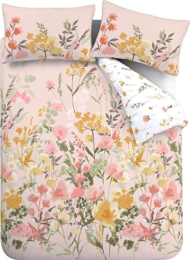 Růžové povlečení na jednolůžko 135x200 cm Countryside Floral – Catherine Lansfield Catherine Lansfield