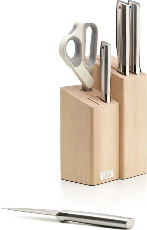 Sada nožů se stojanem 5 ks z nerezové oceli Elevate Fusion – Joseph Joseph Joseph joseph