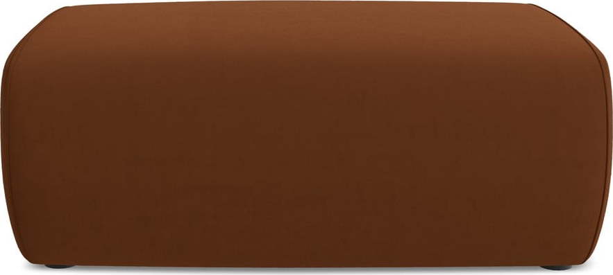 Sametová podnožka v terakotové barvě Kapua – Makamii Makamii