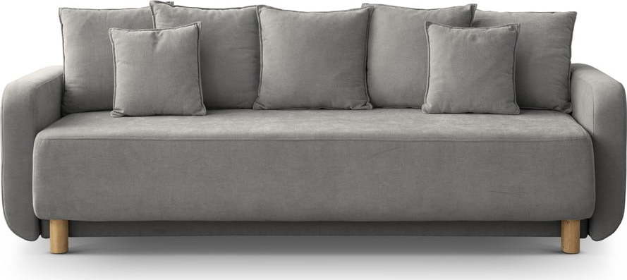 Šedá rozkládací pohovka s úložným prostorem 231 cm Elen – Micadoni Micadoni