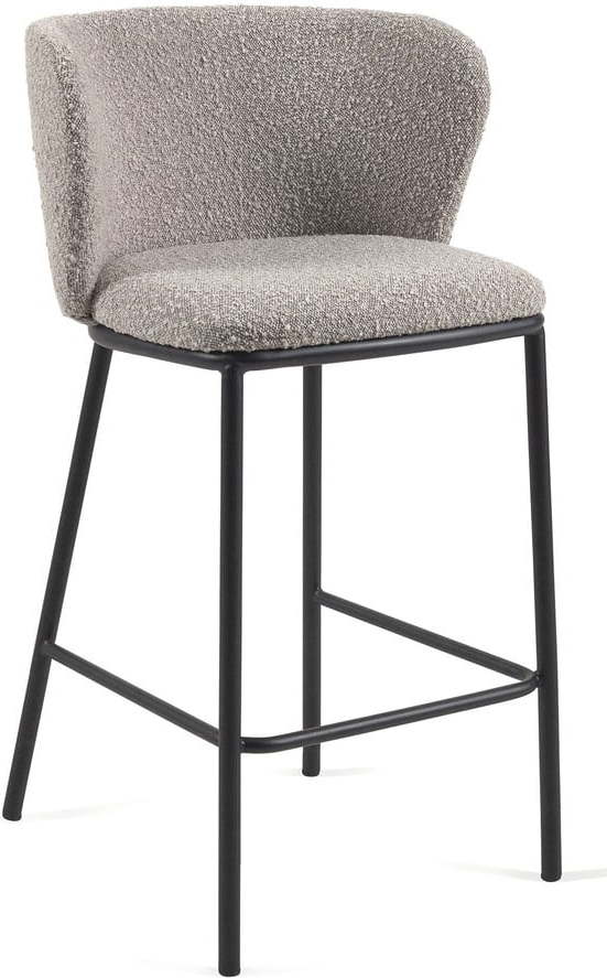 Šedé barové židle v sadě 2 ks (výška sedáku 65 cm) Ciselia – Kave Home Kave Home