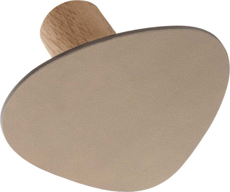 Šedobéžový nástěnný ocelový háček Dot S Nupo – LIND DNA Lind DNA