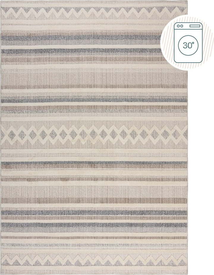 Šedobéžový pratelný koberec 78x150 cm Everette – Flair Rugs Flair Rugs