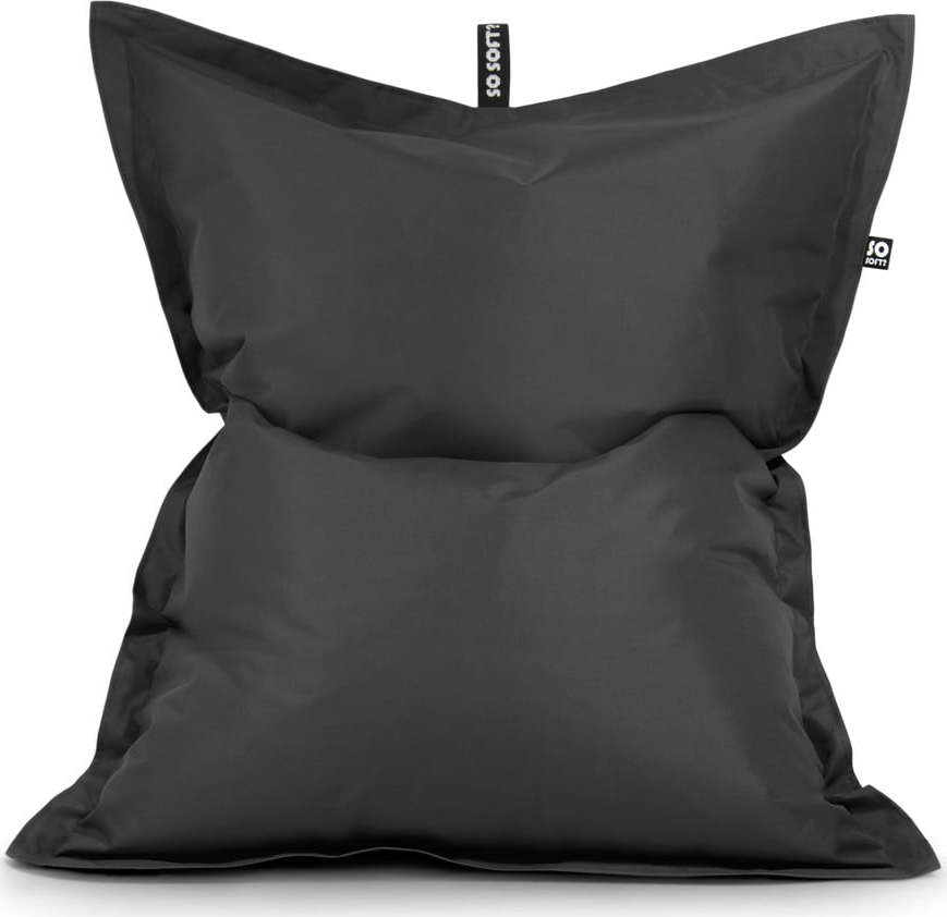 Šedý dětský sedací vak Pad M – So Soft? So Soft?