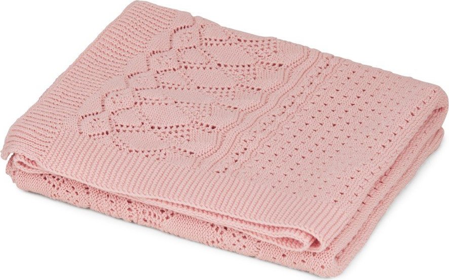 Starorůžová pletená dětská deka z Bio bavlny 80x100 cm Sorbet – Cam Cam Copenhagen Cam Cam Copenhagen