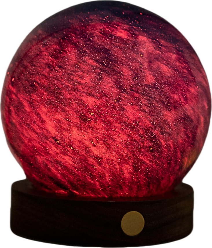 Světelná dekorace na USB v tmavě přírodní barvě ø 8 cm Galaxy Breeze – Gingko Gingko