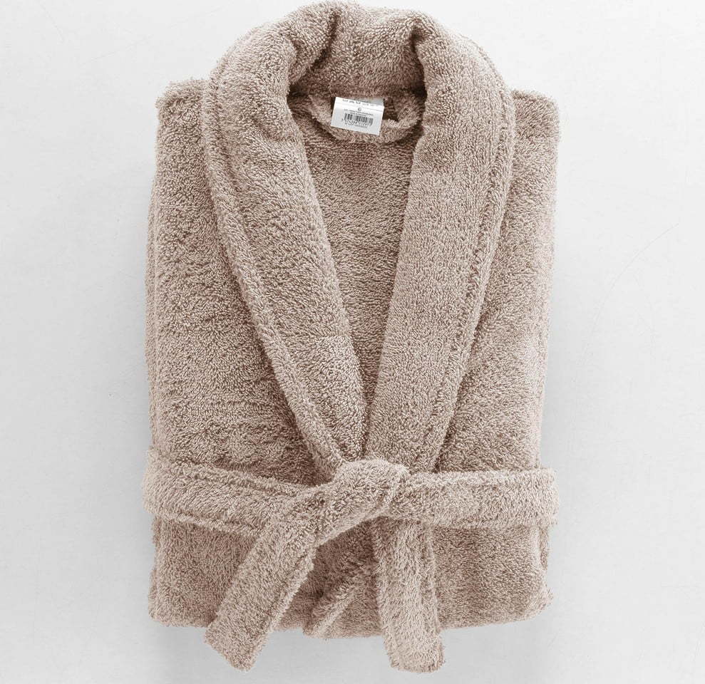 Světle hnědý bavlněný župan velikost M Tendresse – douceur d'intérieur Douceur d intérieur