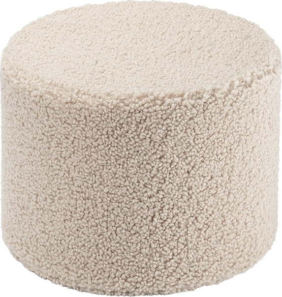 Světle hnědý dětský puf z textilie bouclé – Wigiwama Wigiwama