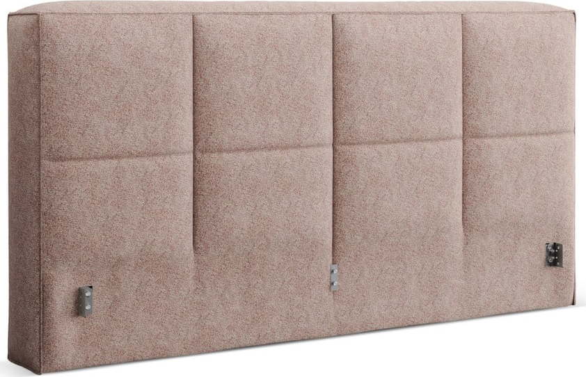 Světle růžové čalouněné čelo postele 229x100 cm Darren – Micadoni Micadoni