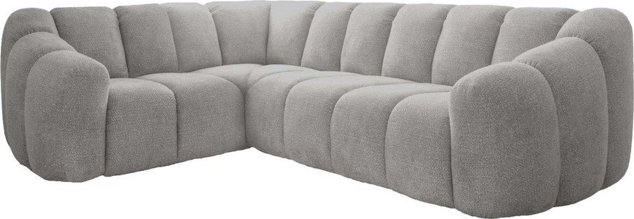 Světle šedá rohová pohovka (levý roh/do L) Shell – Miuform Miuform