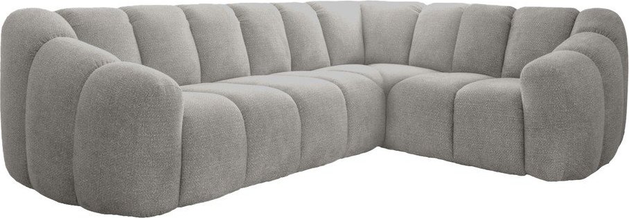 Světle šedá rohová pohovka (pravý roh/do L) Shell – Miuform Miuform