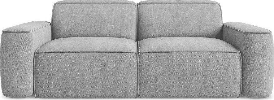 Světle šedá žinylková pohovka 204 cm Omao – Makamii Makamii